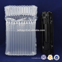 Embalaje de plástico aire columnas bolsa burbuja transparente PE/PA para cartucho de toner de embalaje protector de amortiguador